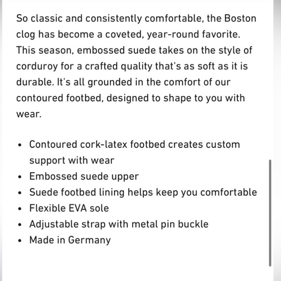 Birkenstock Boston Suede Embossed Clogs Size 8 NEW - Picture 5 of 16